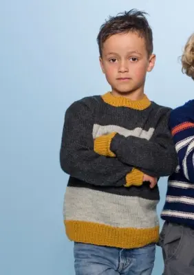 Sej drengesweater  - strikkekit inkl. gratis opskrift