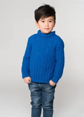 Drenge sweater - strikkekit