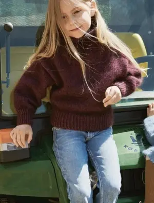 Gia Zipper sweater børn - PDF opskrift